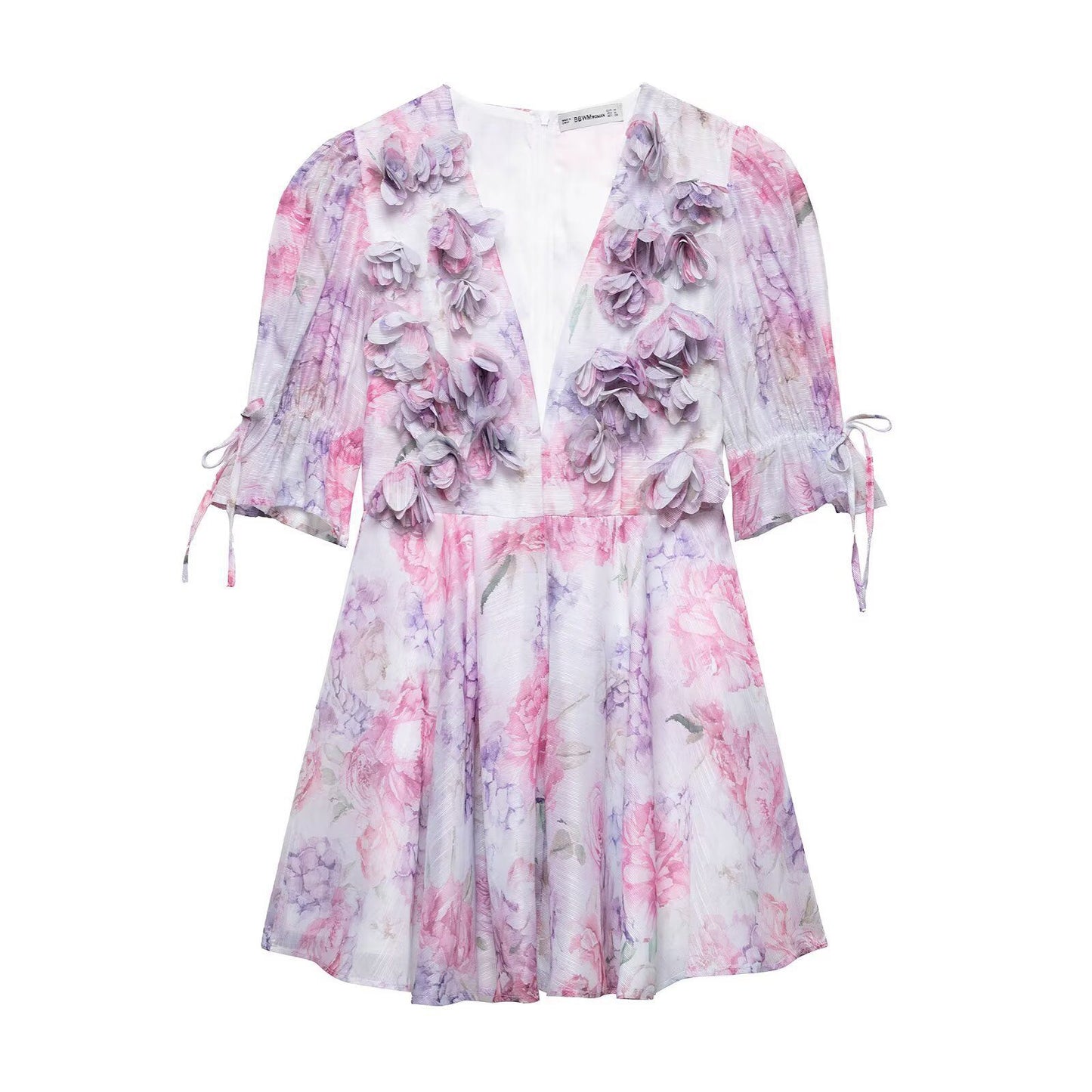 Women's Summer Halter Backless Flower Dress Dresses