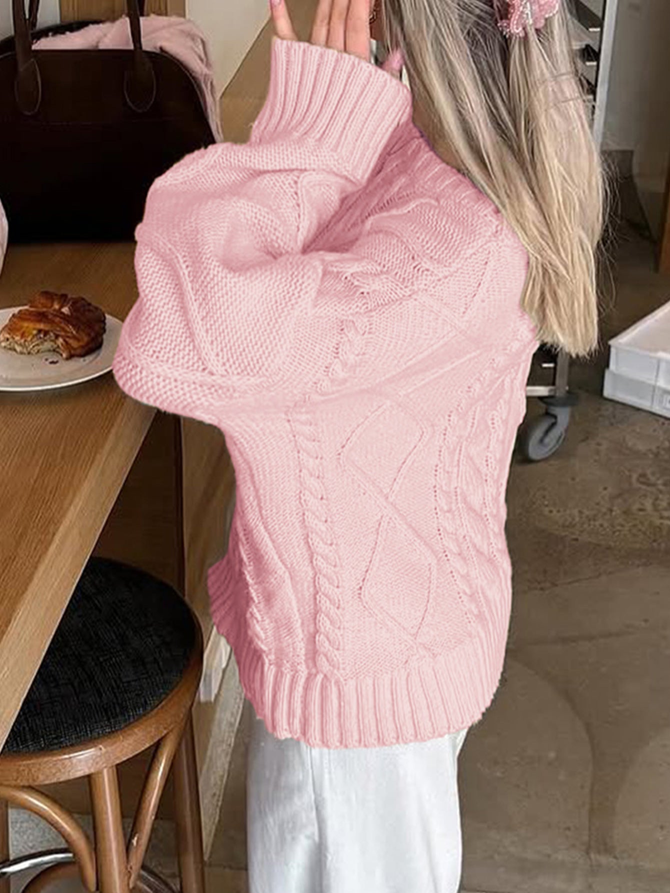 Women's Casual Simple Woolen Long Sleeve Clothing