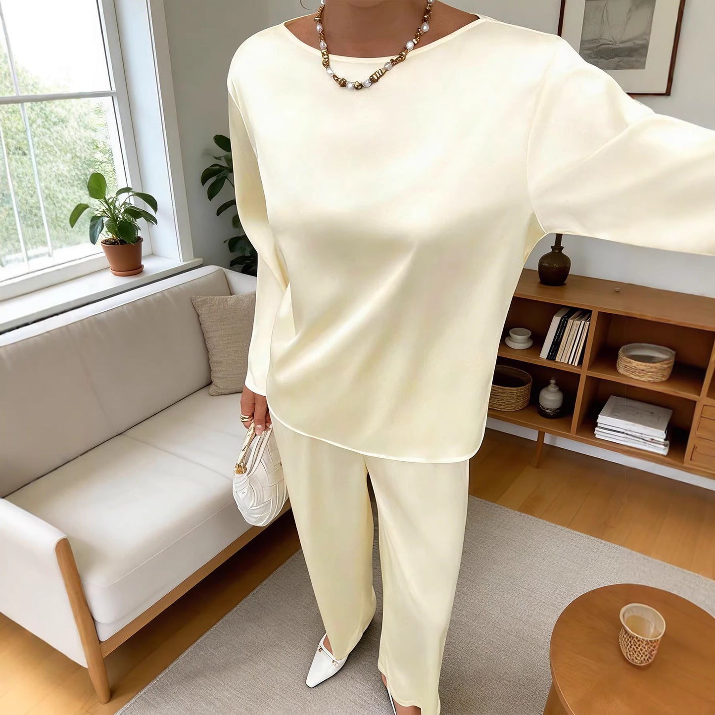 Women's Two-piece Autumn Straight Graceful Loose Fashion Casual Suit