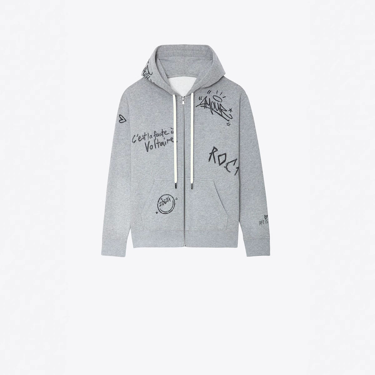 Women's Winter French Niche Iti Letters Printing Veet Sweaters