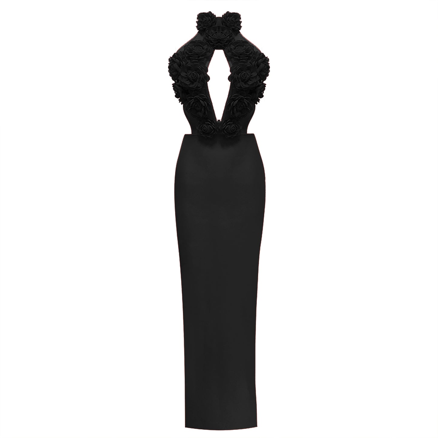 Elegant Bottoming Dress Backless Red Flower Dresses