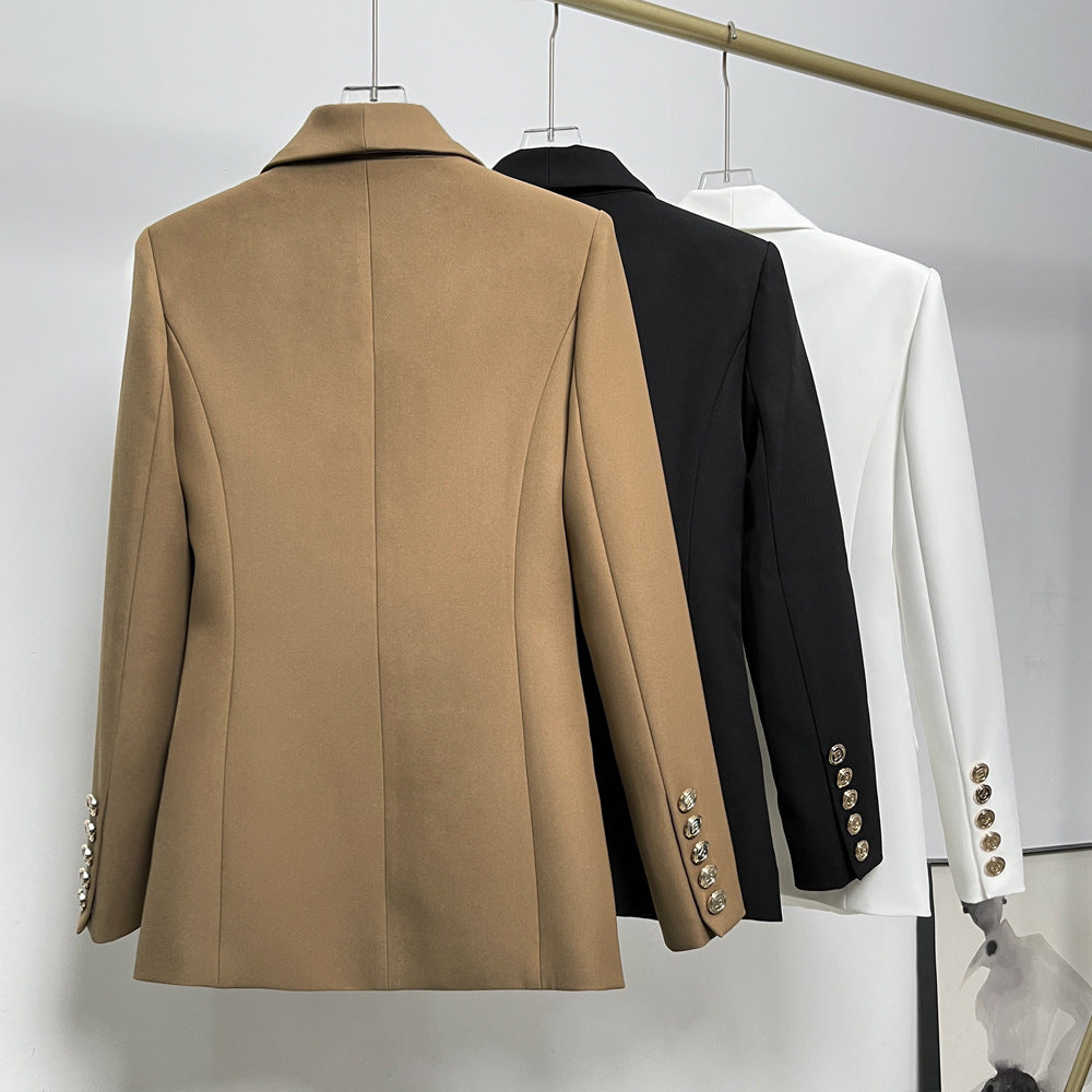 Women's Senior Classic Green Collar Small High Blazers