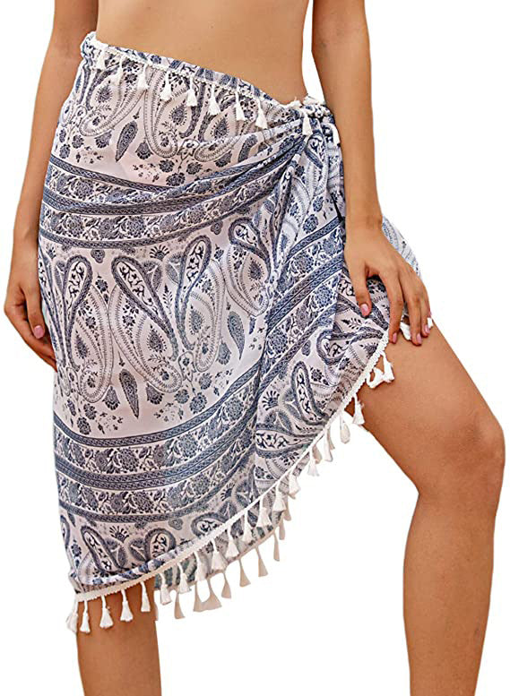 Color Tassel Beach Apron Various Wearing Skirts