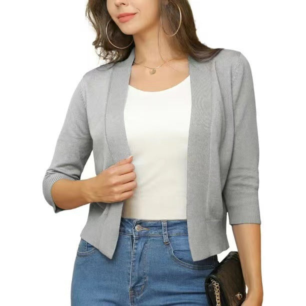 Beautiful Women's Elegant Simple Versatile Knitted Shorts