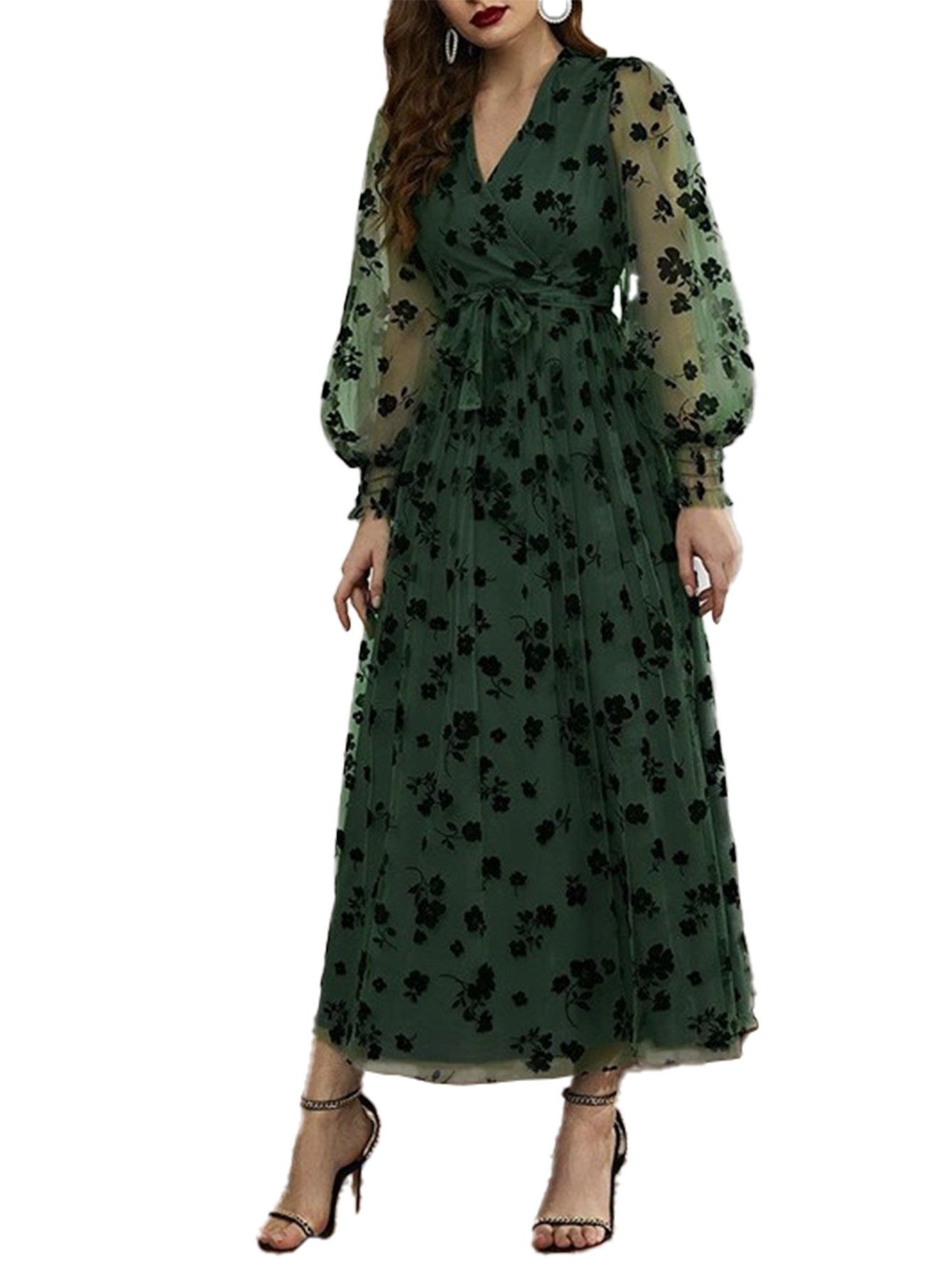 Women's Dress Long Sleeve Autumn Embroidered Retro Dresses