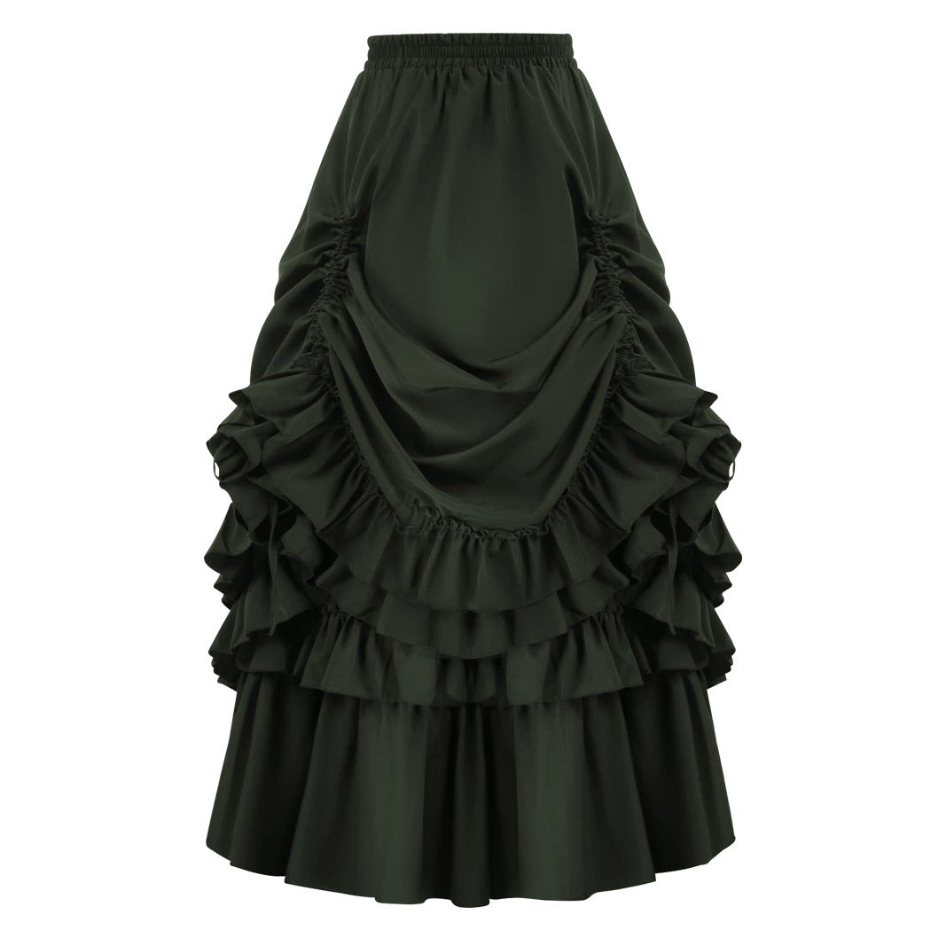Women's Retro Victorian Half-length Swing Performance Wear Skirts