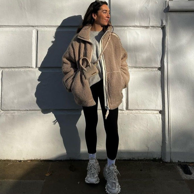 Women's Fashion Loose Personal Leisure Outdoor Zipper Jackets