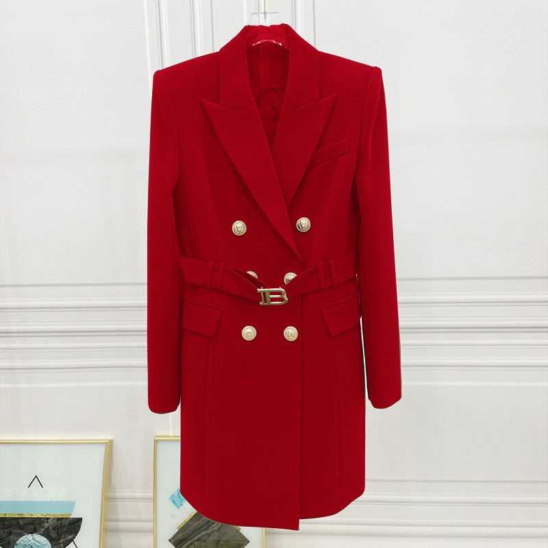 Quality Double Breasted Casual Solid Color Blazers