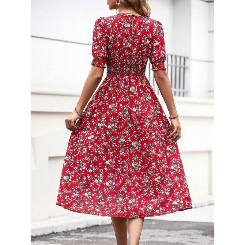 Popular Classy New Floral Vacation Style Dress