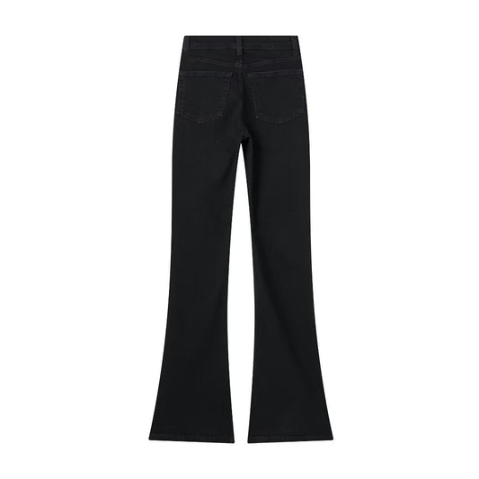Women's Creative French Style Long Flared Jeans