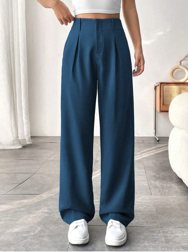 High Waist Wide Leg Versatile Casual Pants