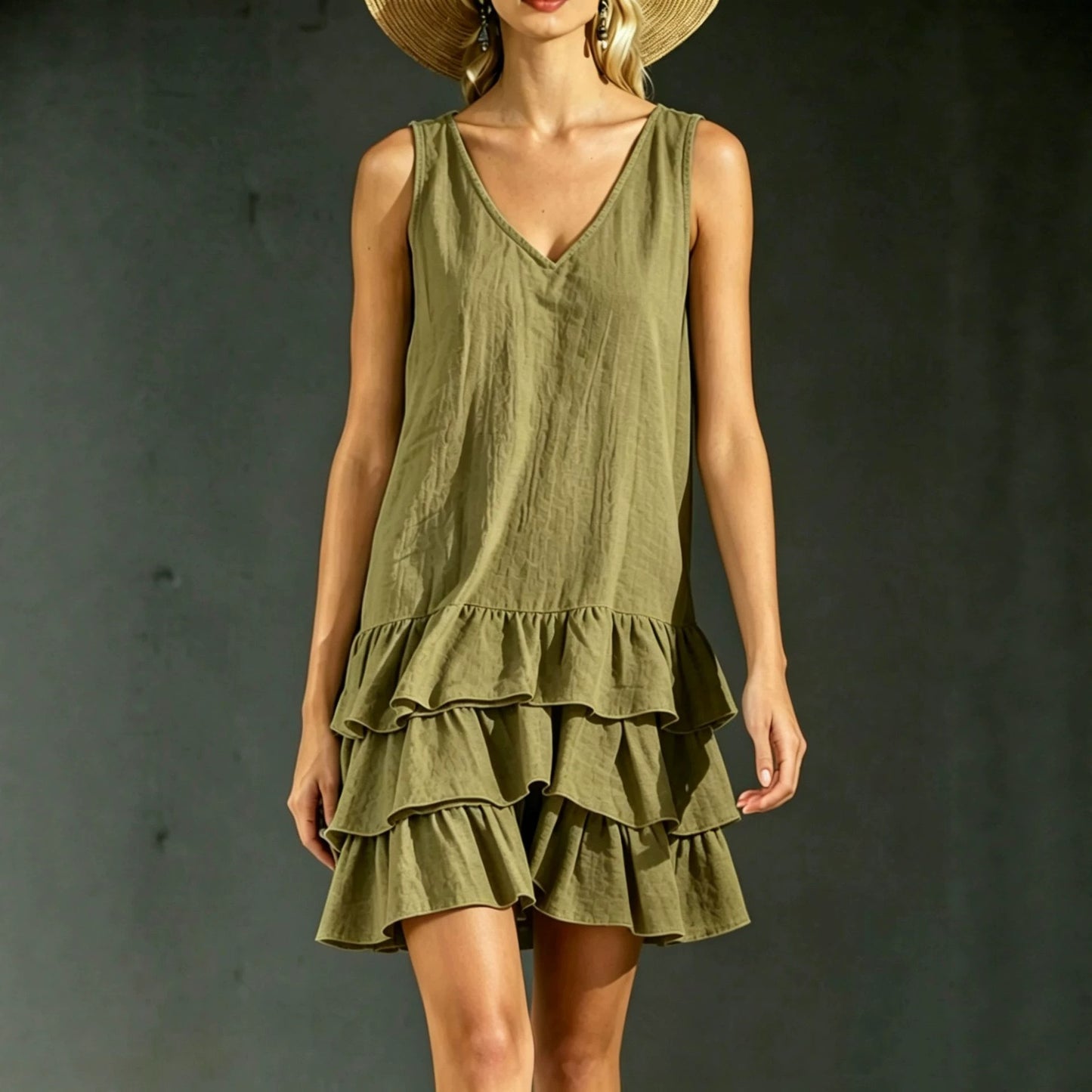 New Women's Summer Fashion Stitching Sleeveless Vests