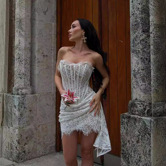 Hot Niche Tube Sexy Dress Elegant Graceful Skirts