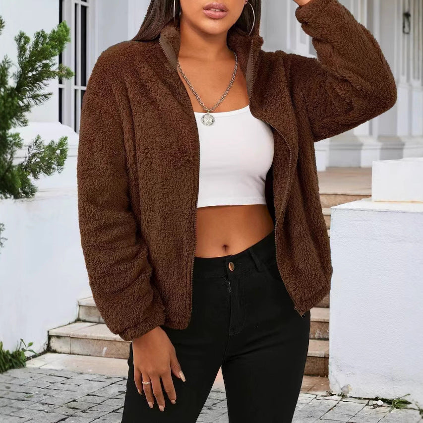 Women's Fashionable Winter Long Sleeve Plush Loose Women's Sweater, Sweater