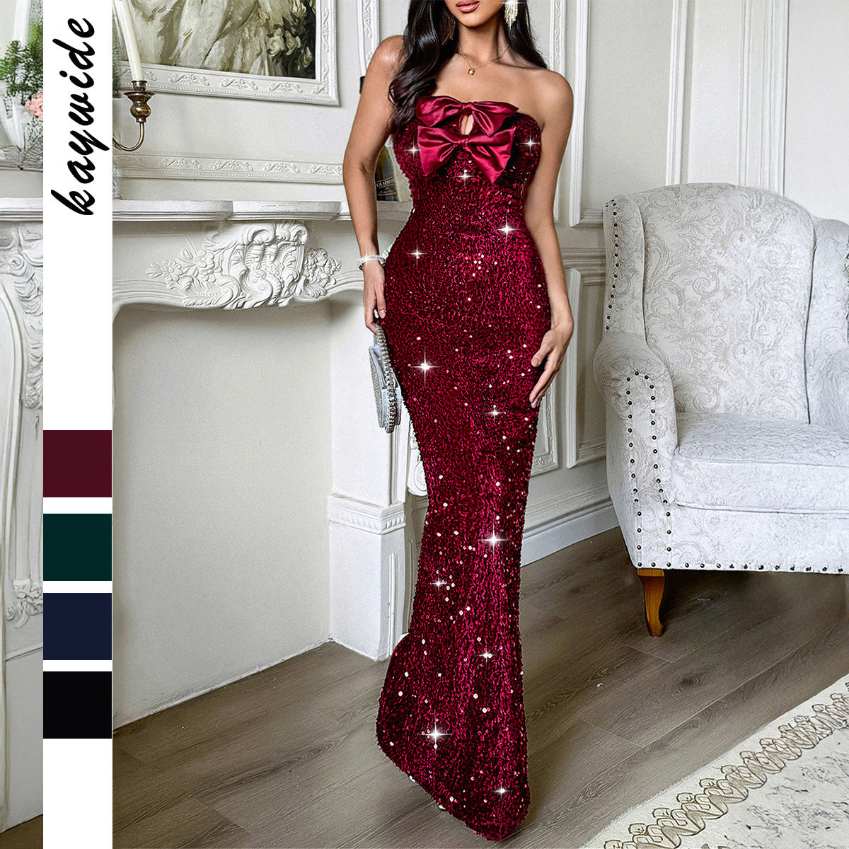 Fashion Women's Elegant Tube Sexy Maxi Dress