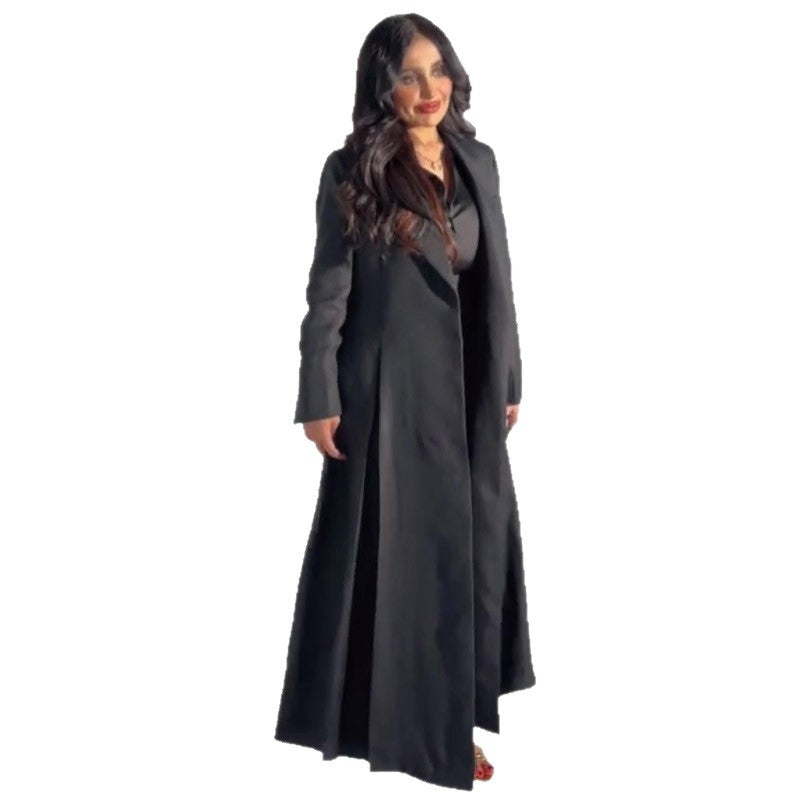 Women's Designer Model British Style Retro Mid-length Coats