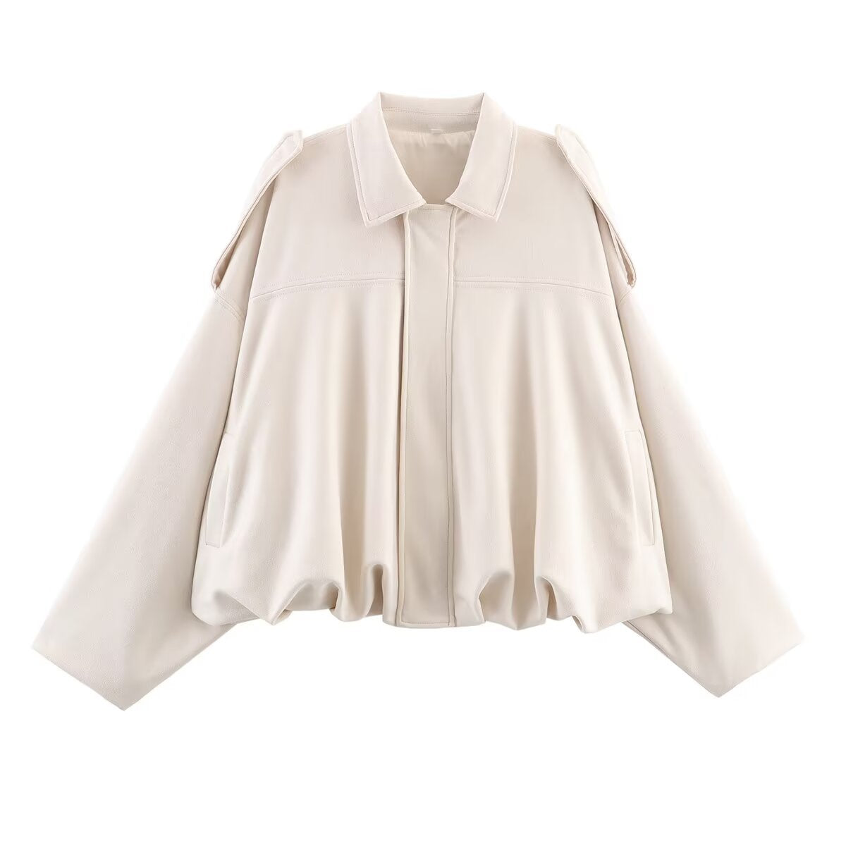 Women's Summer Suede Texture Lapel Pilot For Jackets