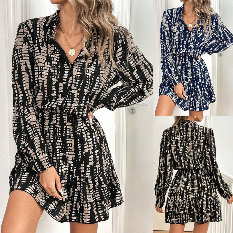 Women's Summer Slim Fit Fashion Long Sleeve Dress