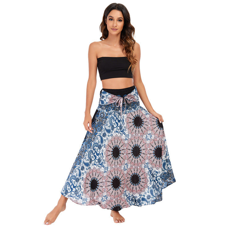 Casual Thai Vacation Big Swing Belly Dress