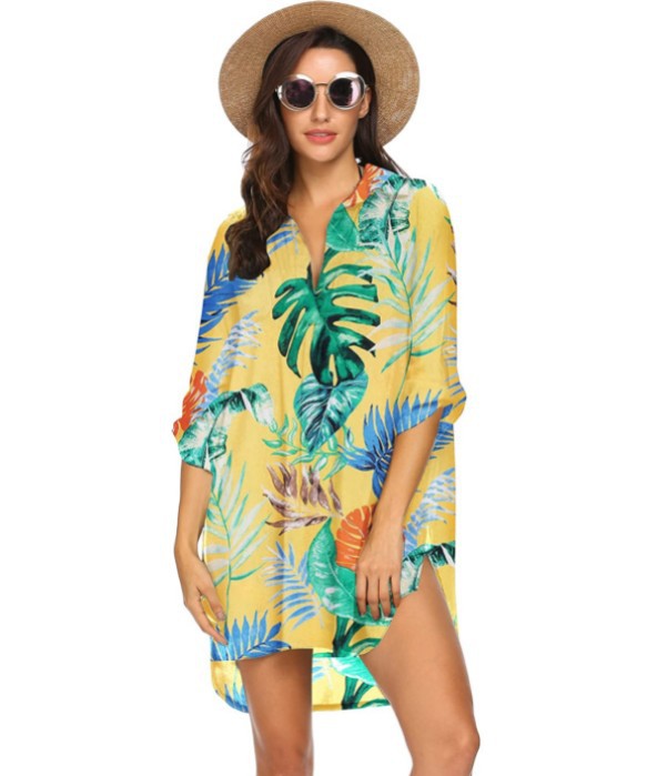 Women's Swimsuit Beach Cover Up Bikini Sun Blouses