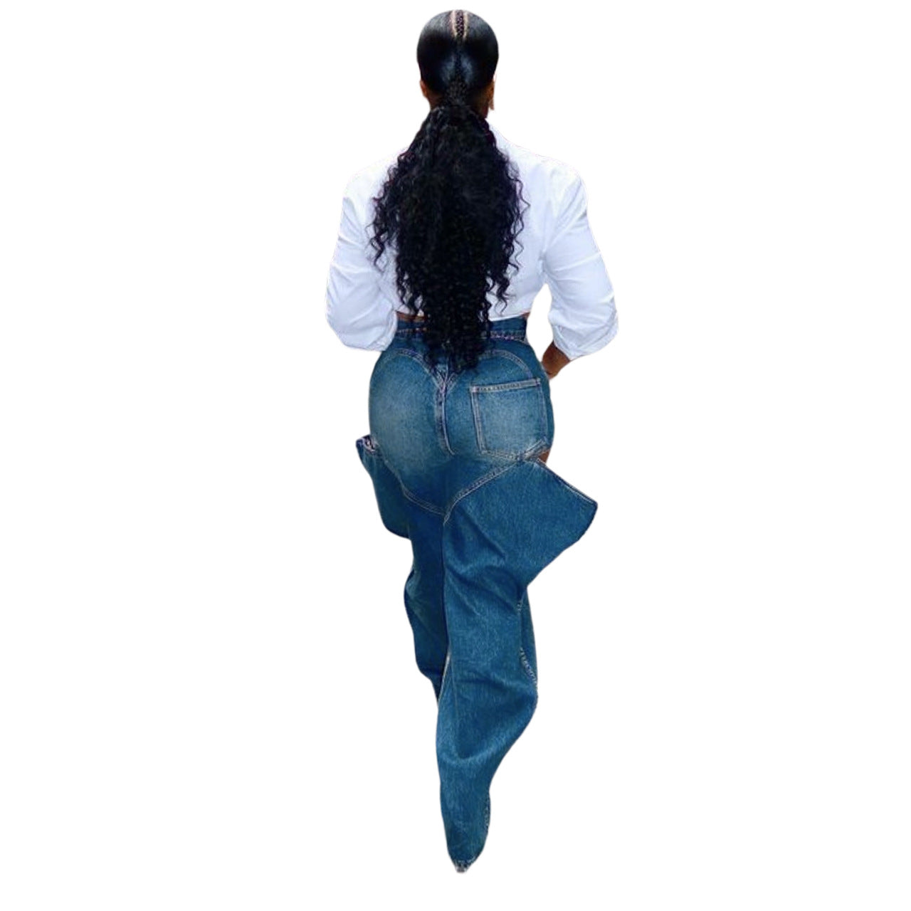 Charming Slouchy Creative Trousers Fashion Stretch Jeans