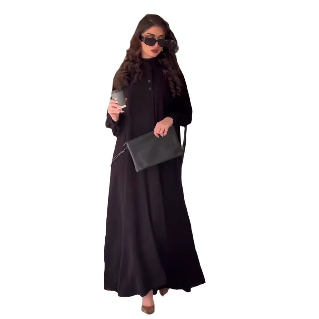 Spring Commuter Street Fashion Solid Color Dresses