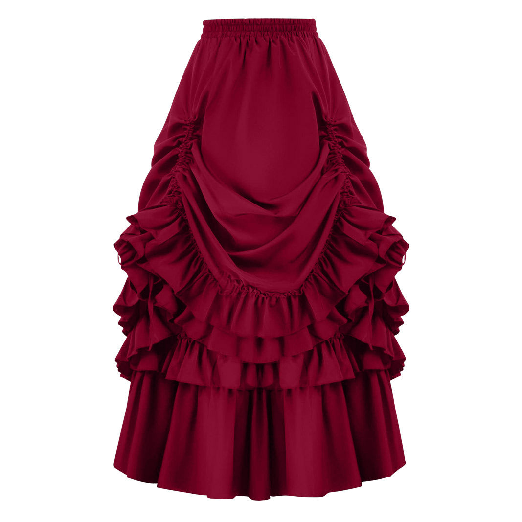 Women's Retro Victorian Half-length Swing Performance Wear Skirts