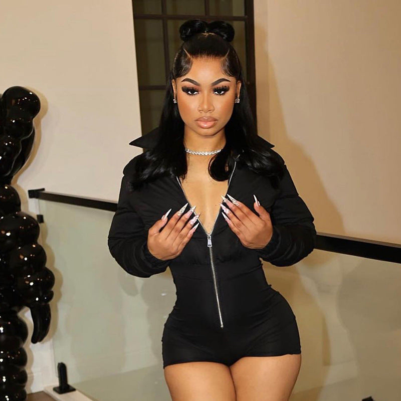 Versatile Beautiful Fashion One-piece Stretch Tight Jumpsuits