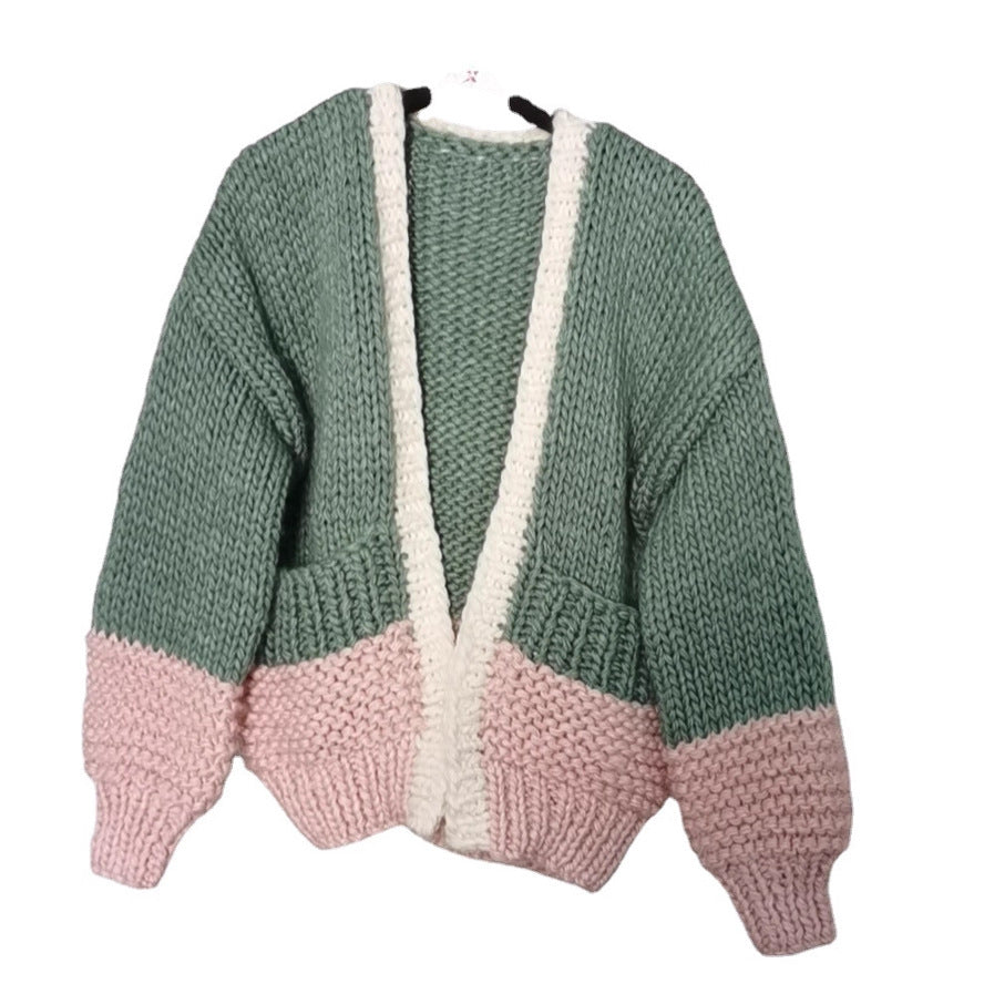 Thick Loose Knitted Lazy Hand-woven Ball Sweaters