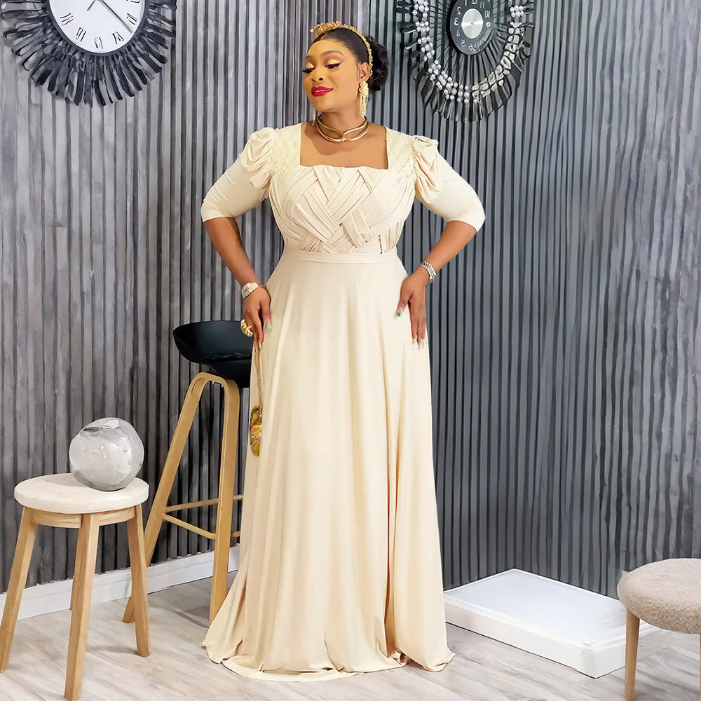 Women's Hot Rhinestone Fashion Dress African Bridesmaid Dresses