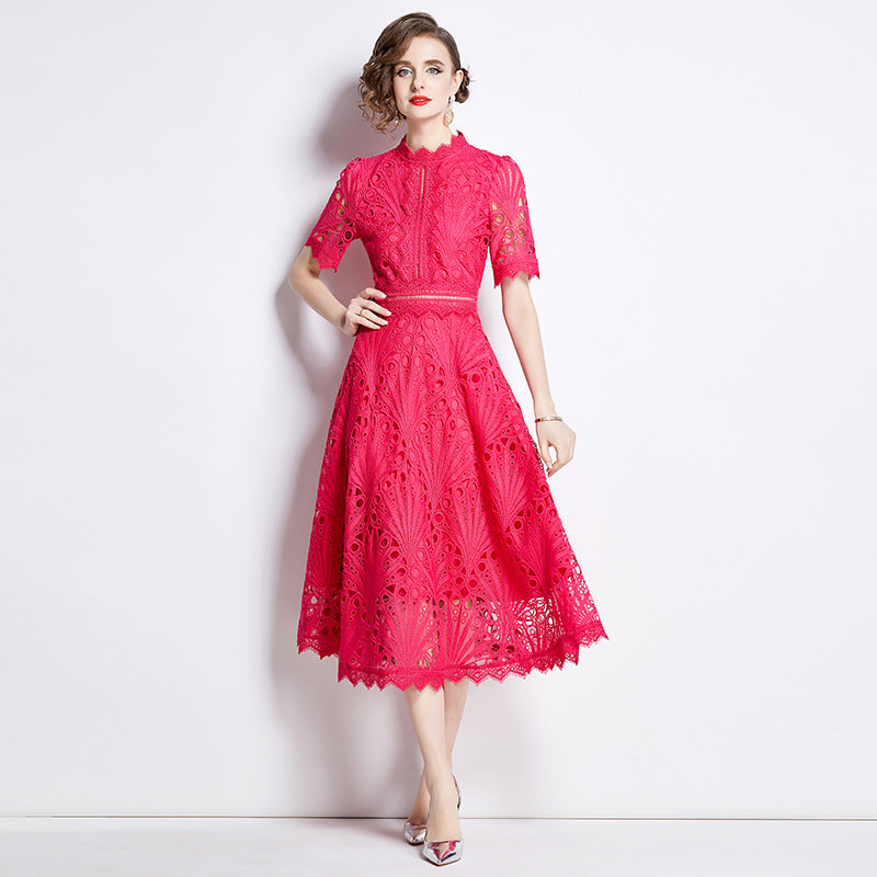 Women's Dress For Summer Crochet Embroidery Design Sense Niche Chic Dresses