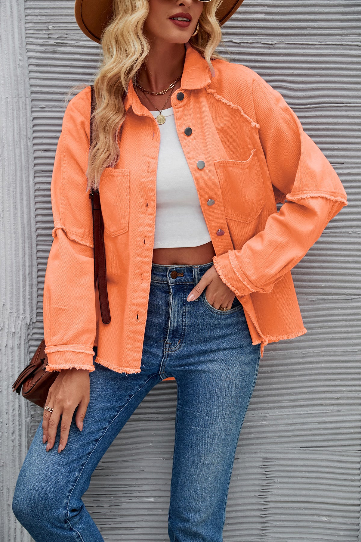 Women's American Washed Long-sleeved Denim For Jackets