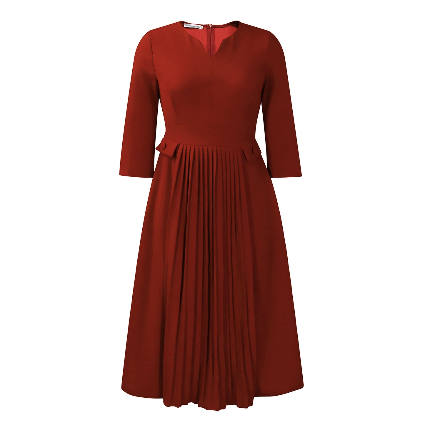 Women's Solid Color Fashion Pleated Sleeve African Plus Size