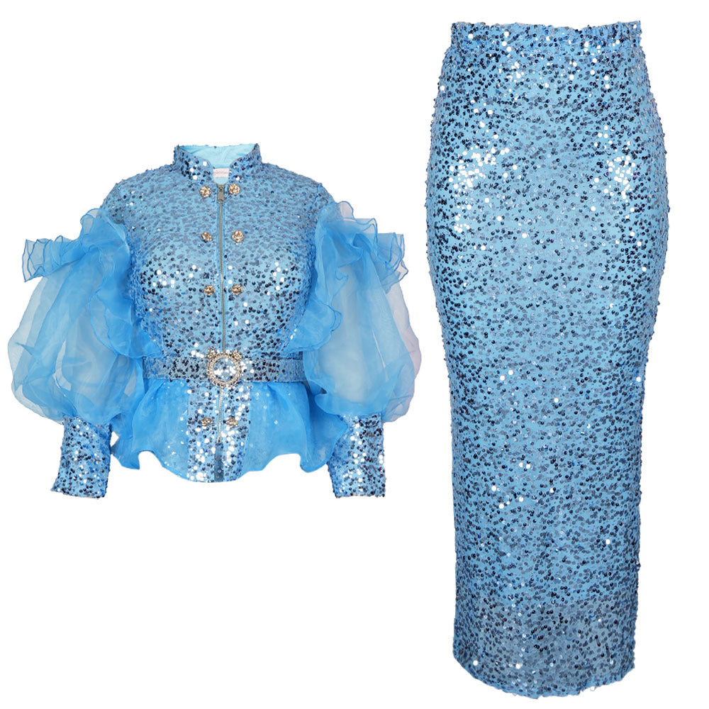 Women's Dress African Wear High Waist Two-piece Dresses