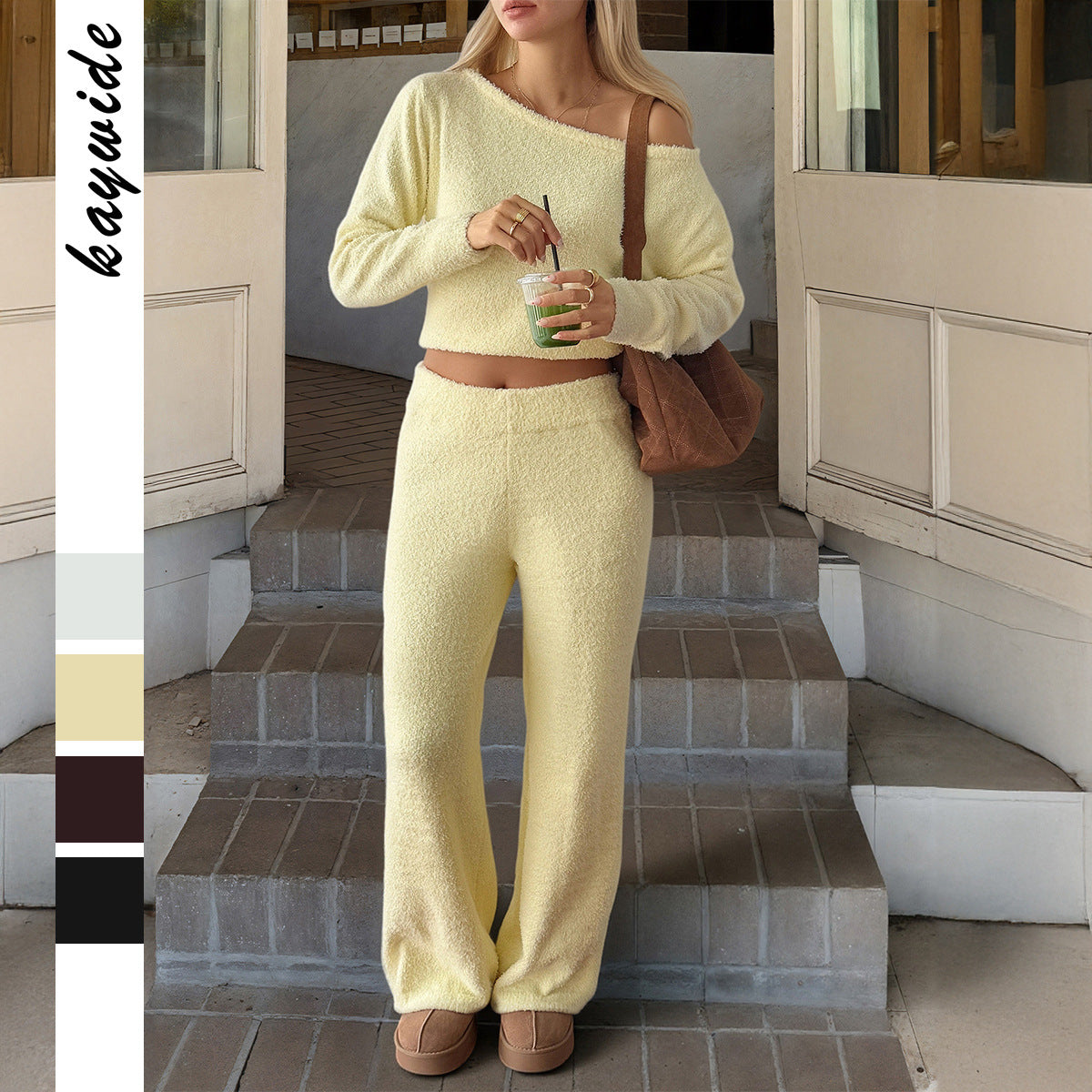 Women's Leisure Sports Long Sleeve Trousers Fashion Casual Suit