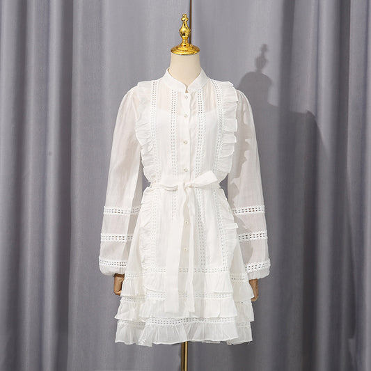 French Simplicity Vacation Style Beach Dress Dresses