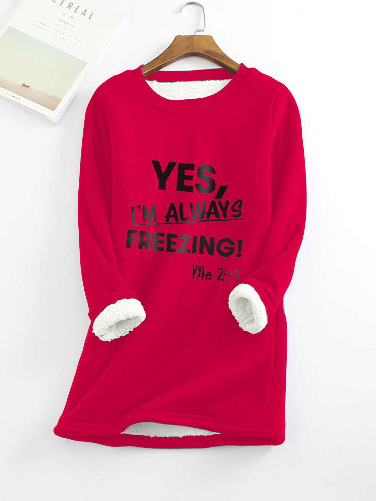 Stylish Fleece-lined Thermal Base Printing Series Women's Sweater, Sweater