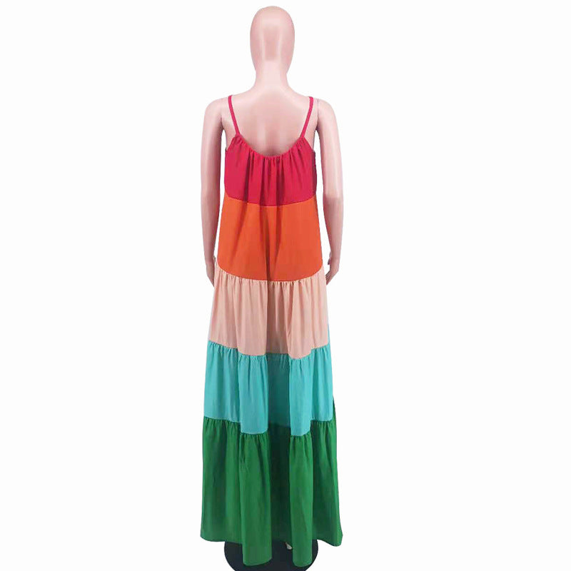 Women's Suspender Loose Fairy Summer Long French Dress