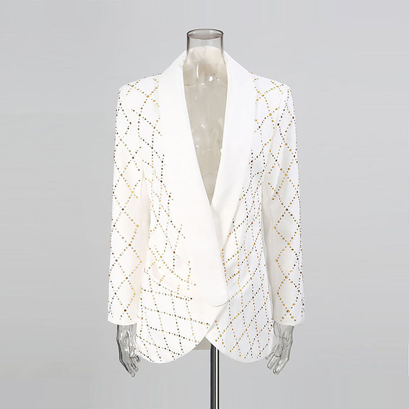 High-grade Affordable Luxury Fashion Plaid Polka Dot Deep Suits