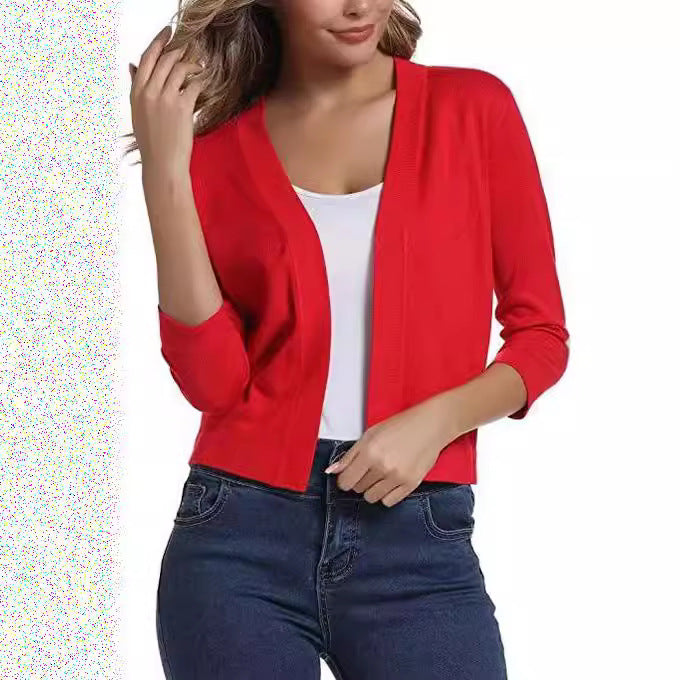 Beautiful Women's Elegant Simple Versatile Knitted Shorts