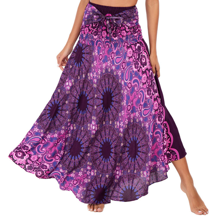 Casual Thai Vacation Big Swing Belly Dress