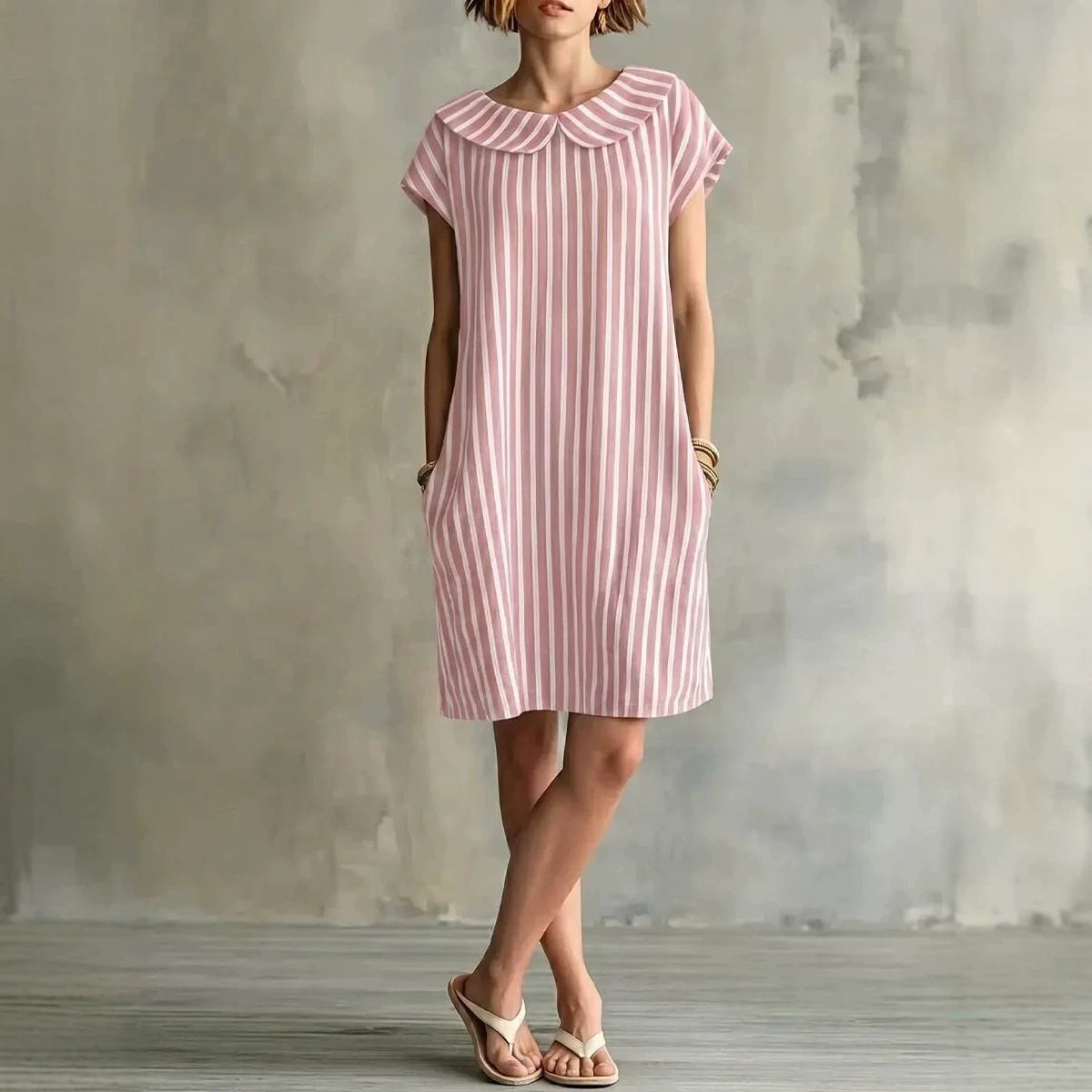 Women's Elegant Fashion Printed Striped For Dress