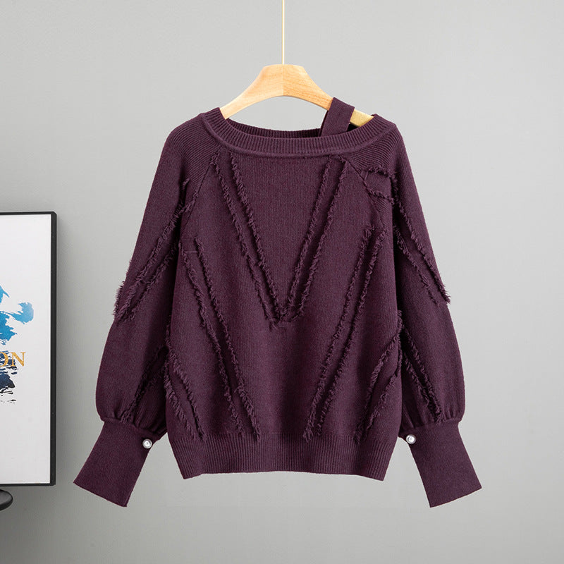 Women's European Goods Lantern Sleeve Autumn Casual Temperament Women's Sweater