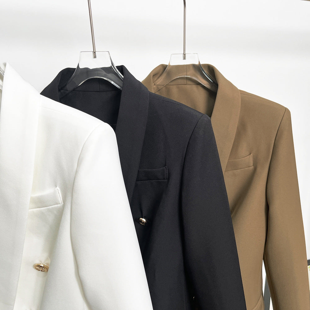 Women's Senior Classic Green Collar Small High Blazers