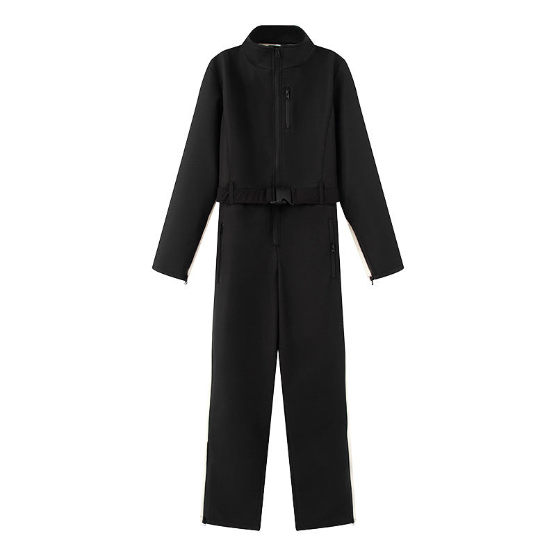 Women's Spring Fashion Skiing One-piece Series Waterproof Jumpsuits