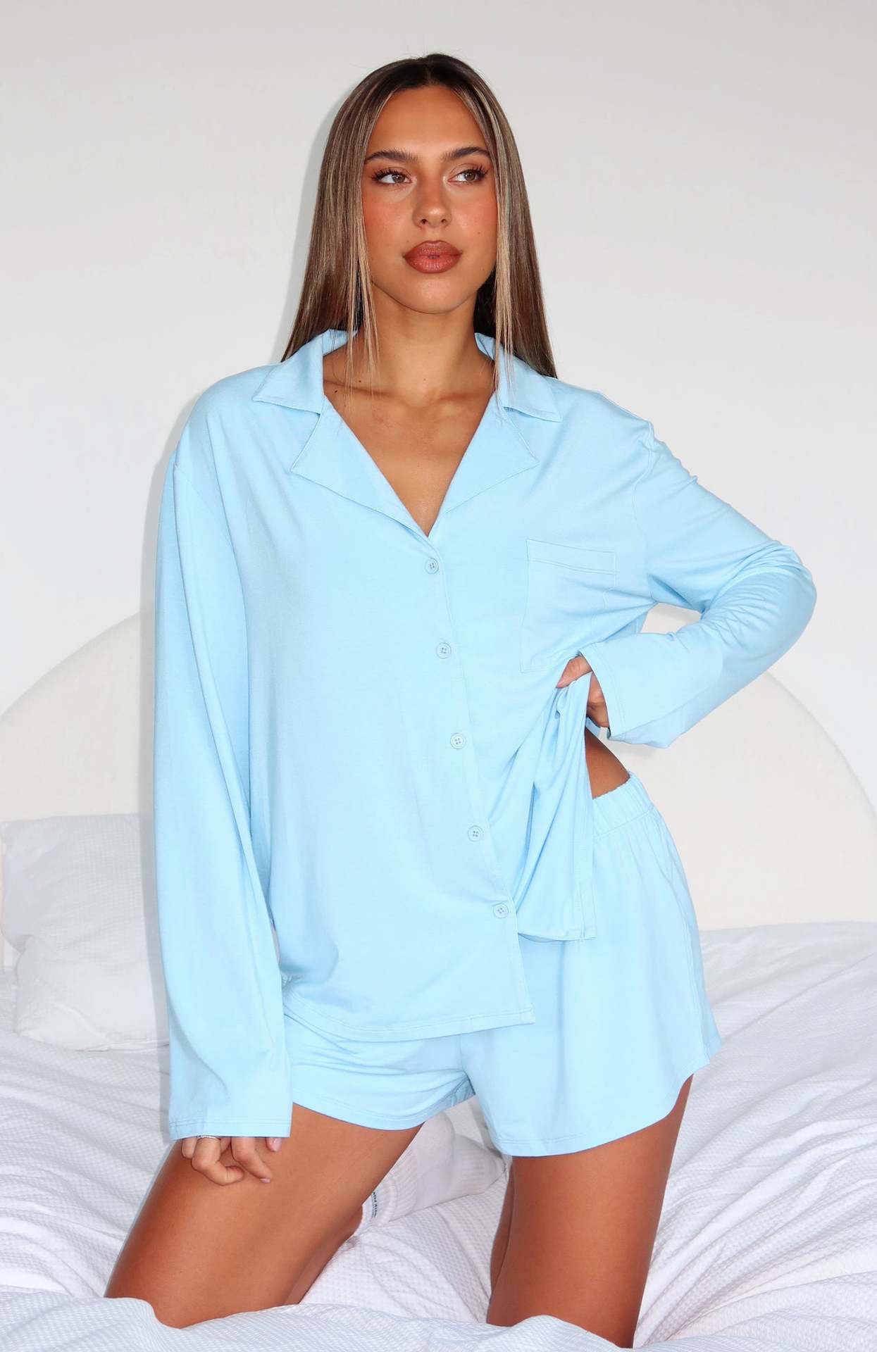 Women's Pajamas Lapel Long Sleeve Two-piece Set Fashion Casual Suit