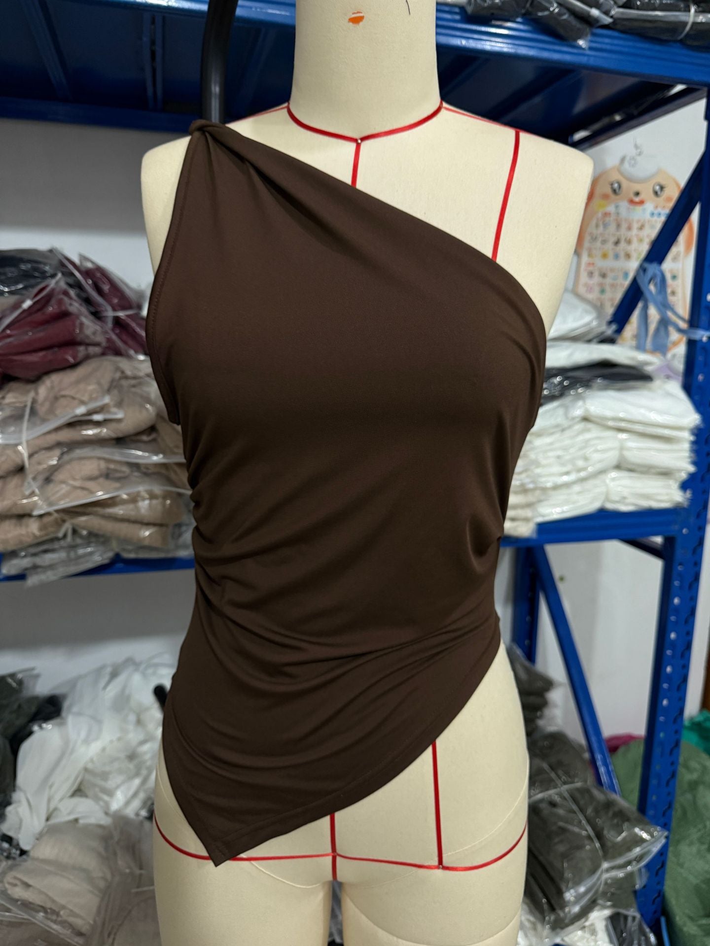 Women's American Sweet Spicy Irregular Hem Blouses