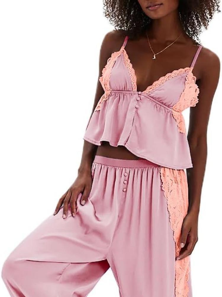 Glamorous Camisole Summer Trousers Home Wear Fashion Casual Suit