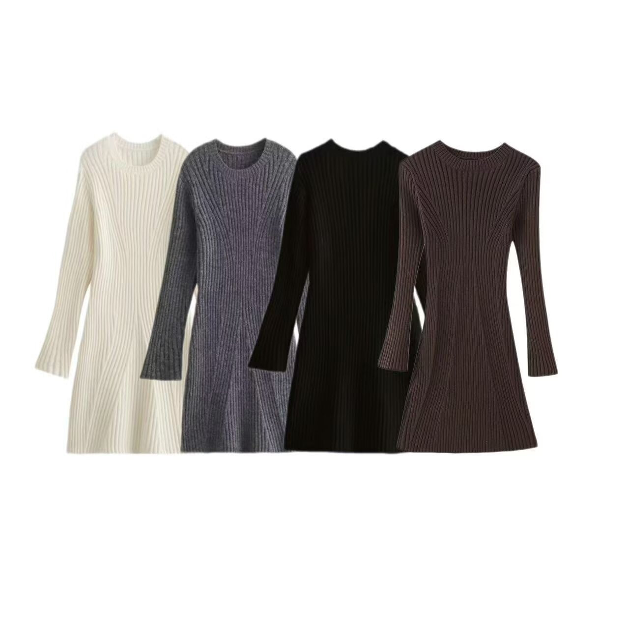 Women's Casual Fashion Thread Knitted Dress Dresses