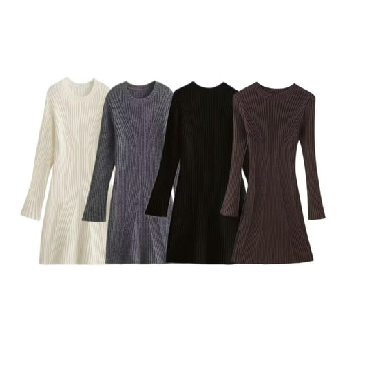 Women's Casual Fashion Thread Knitted Dress Dresses